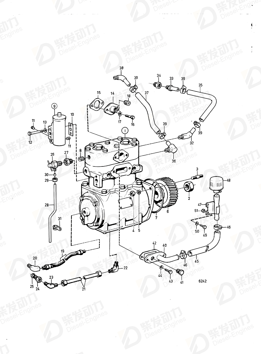 volvo penta Compressor 1611815 Drawing volvo penta Compressor 1611815 Drawing